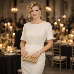 ASOS Cream/Vanilla Midi Dress NWOT